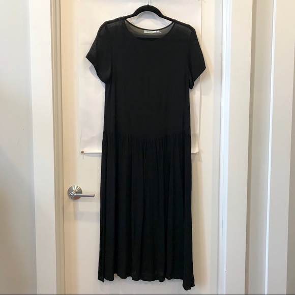 Kimchi Blue Dresses & Skirts - Sheer Black Drop Waist Dress